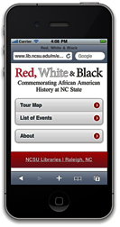 Red, White and Black app