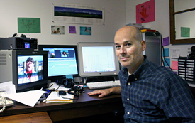 Neal Hutcheson in his office.