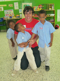 Parker on a service trip to the Dominican Republic.