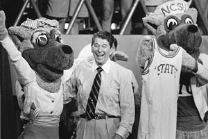 President Reagan with Mr. and Ms. Wuf