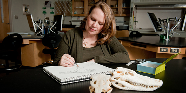 Jennifer Landin in her office.