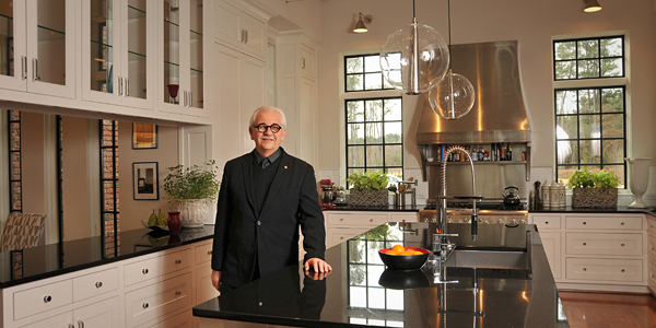 Dean Malecha in the kitchen he designed.
