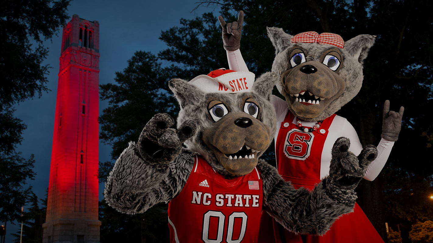 Mr. and Ms. Wuf celebrate at Belltower.