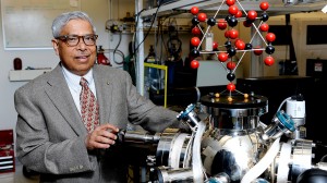 Jay Narayan, working in his lab, won the North Carolina Award for Science in 2014.