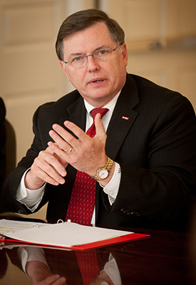 Vice Chancellor Charles D. Leffler.