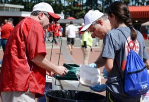 Composting has been available the last two spring games, but this marks the first time it will be offered for a full football season.