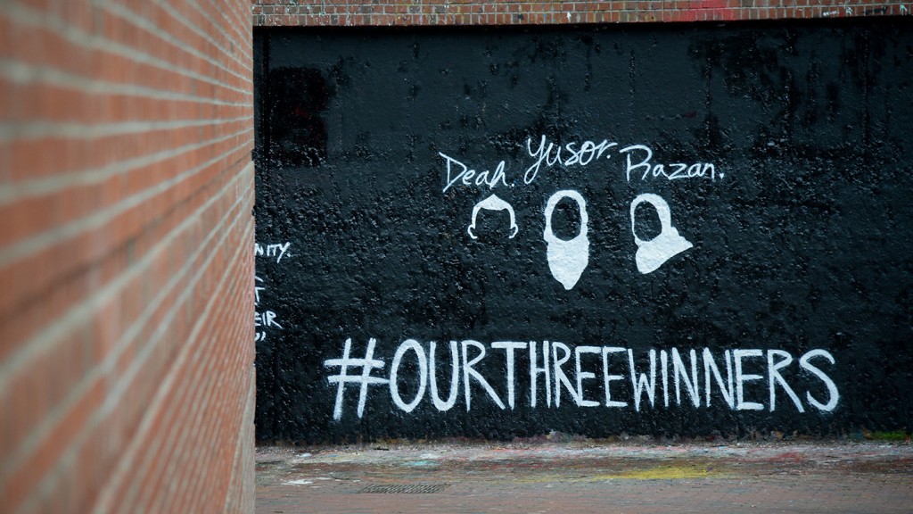 Three slain students are remembered at the Free Expression Tunnel.