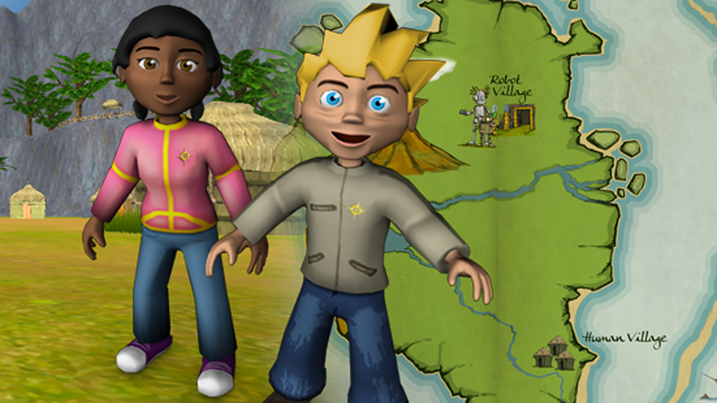 Screen shot of Crystal Island computer game for fifth-graders