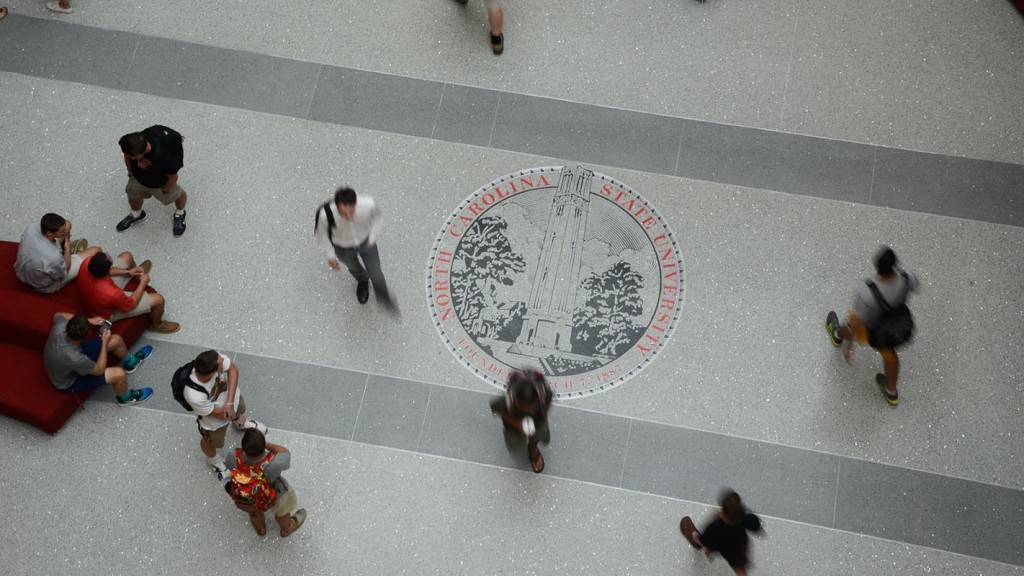 Students walk through Talley Student Union.