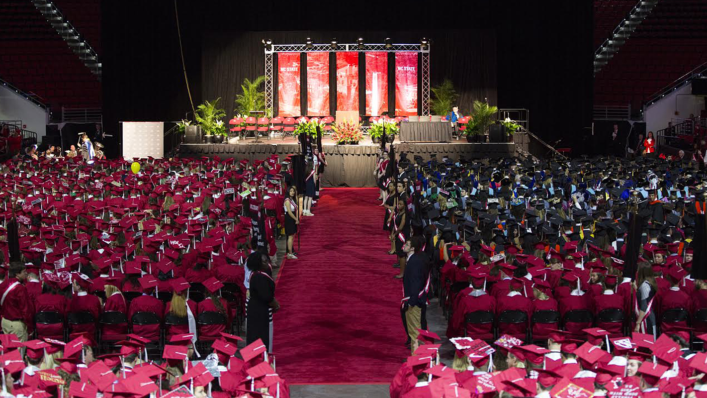 NC State commencement ceremony