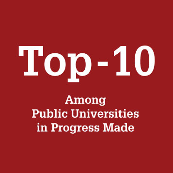 Top-10 Among Public Universities in Progress Made