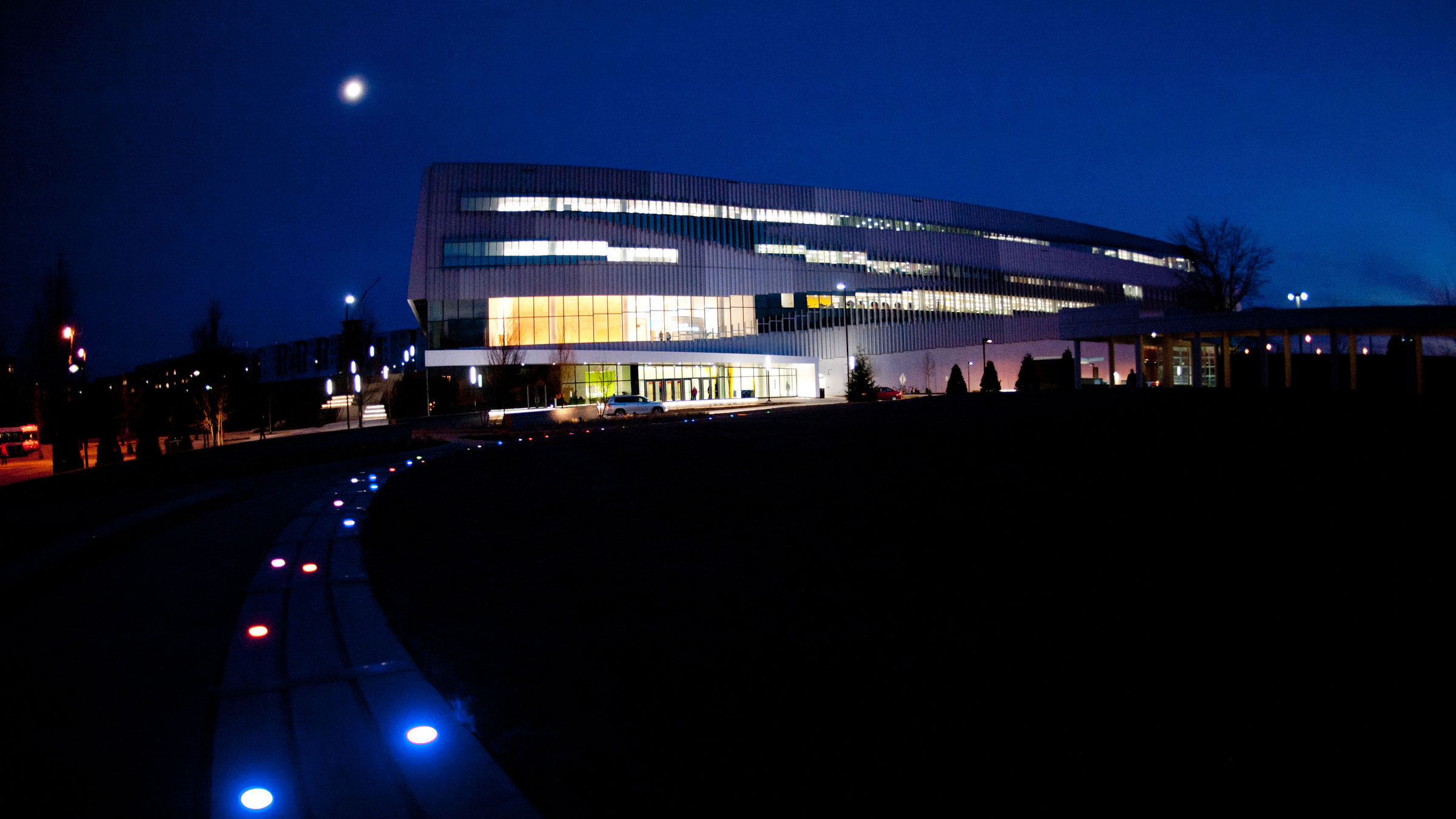Hunt Library at Night