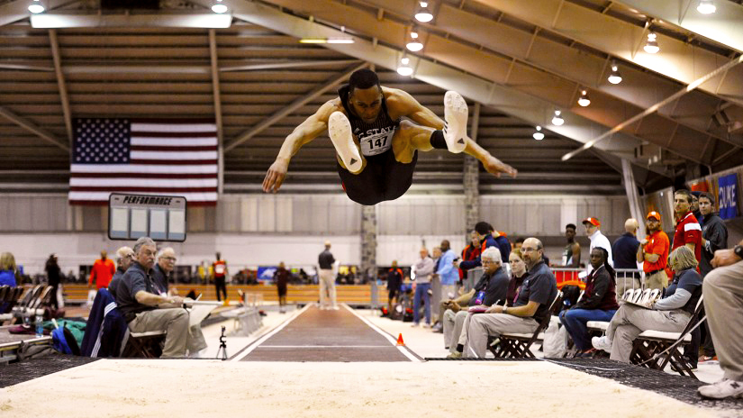 Olympic trialist and engineering grad Jonathan Addison in full flight.