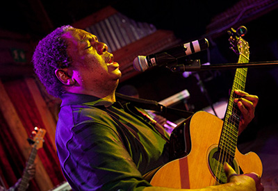 Vusi Mahlasela is simply known as “The Voice” in his native South Africa.