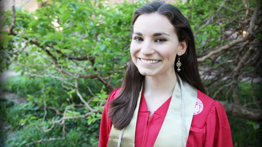 NC State graduate and linguistics enthusiast Jessica Hatcher.