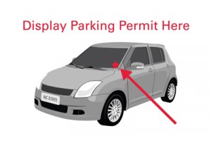 Parking permit graphic