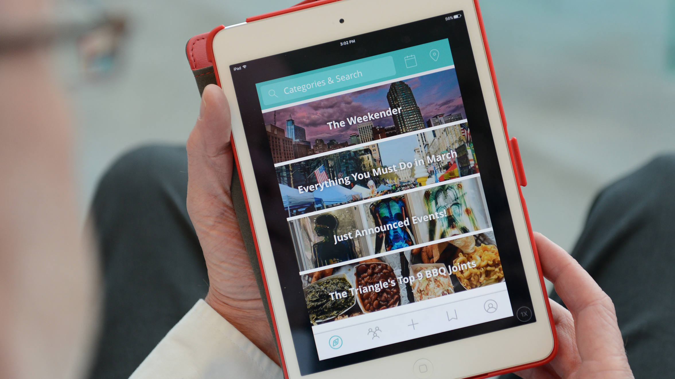 The Offline app allows users to find curated events and activities in their city.