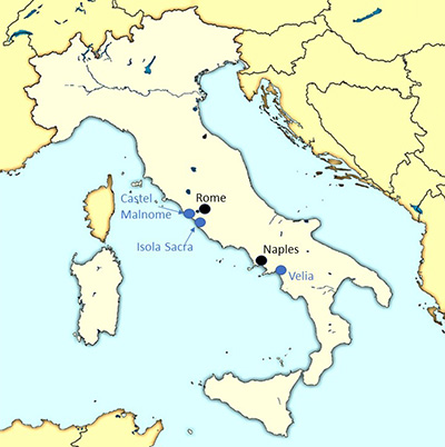 Ross Roman Italy Map 400 