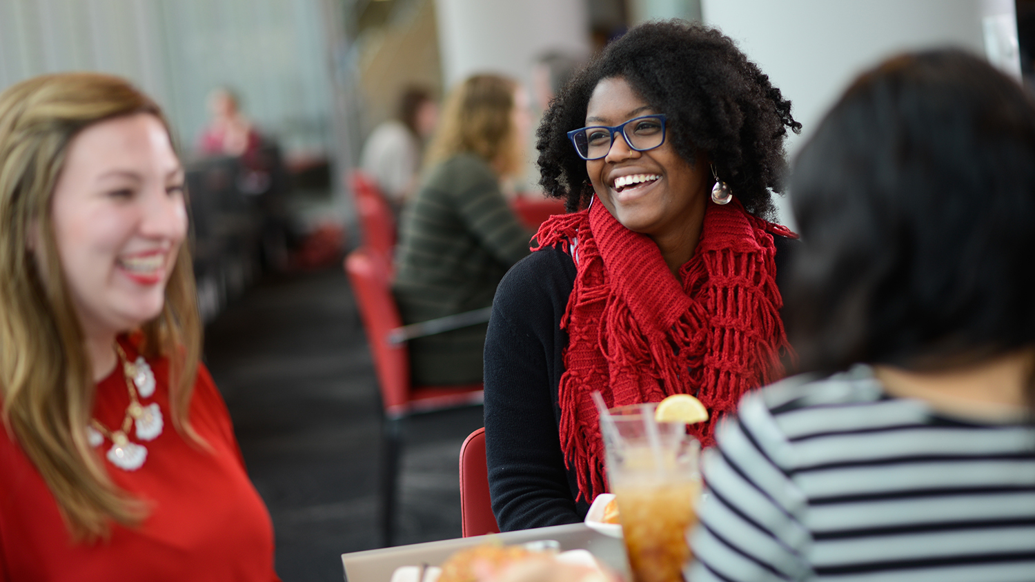 Faculty, students and staff enjoy lunch at the 1887 Bistro in the Talley Student Union.