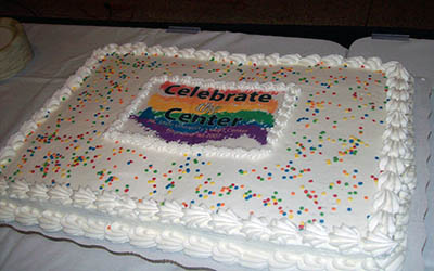 Birthday cake for GLBT Center.