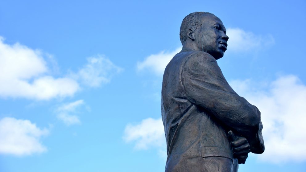 A statue of Martin Luther King Jr. in Rocky Mount, North Carolina.