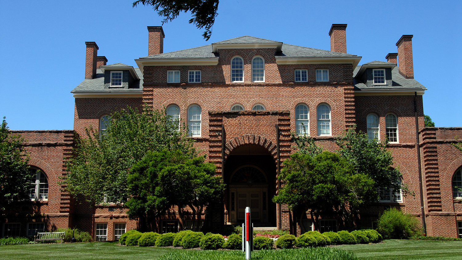 Holladay Hall, a brick building on east campus