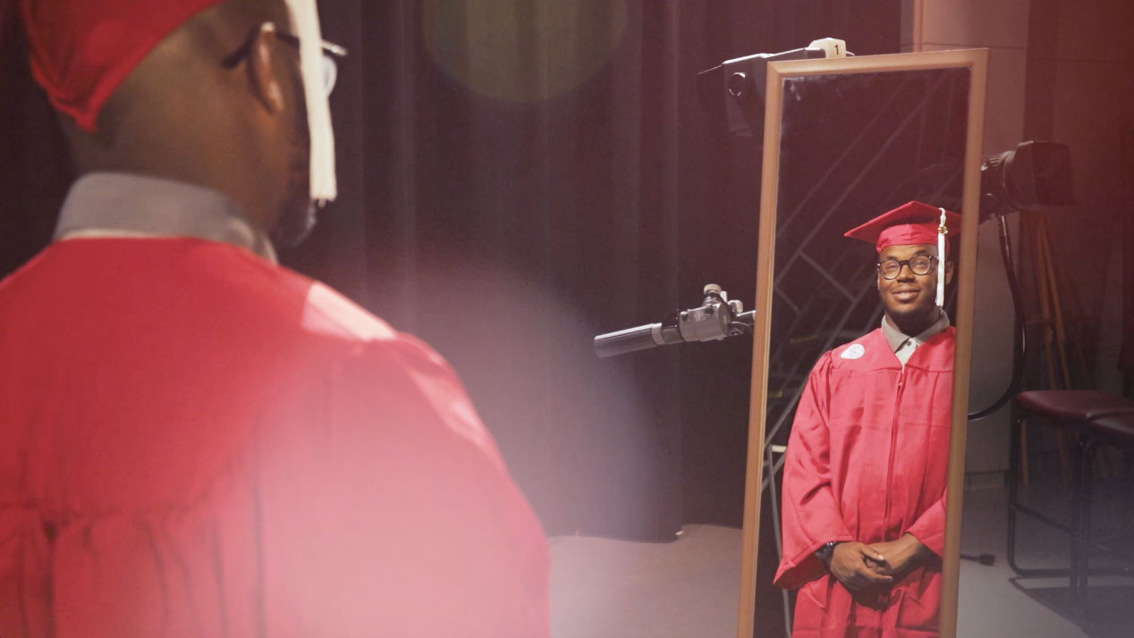 Members of #NCState18 talk about wearing their cap and gown.
