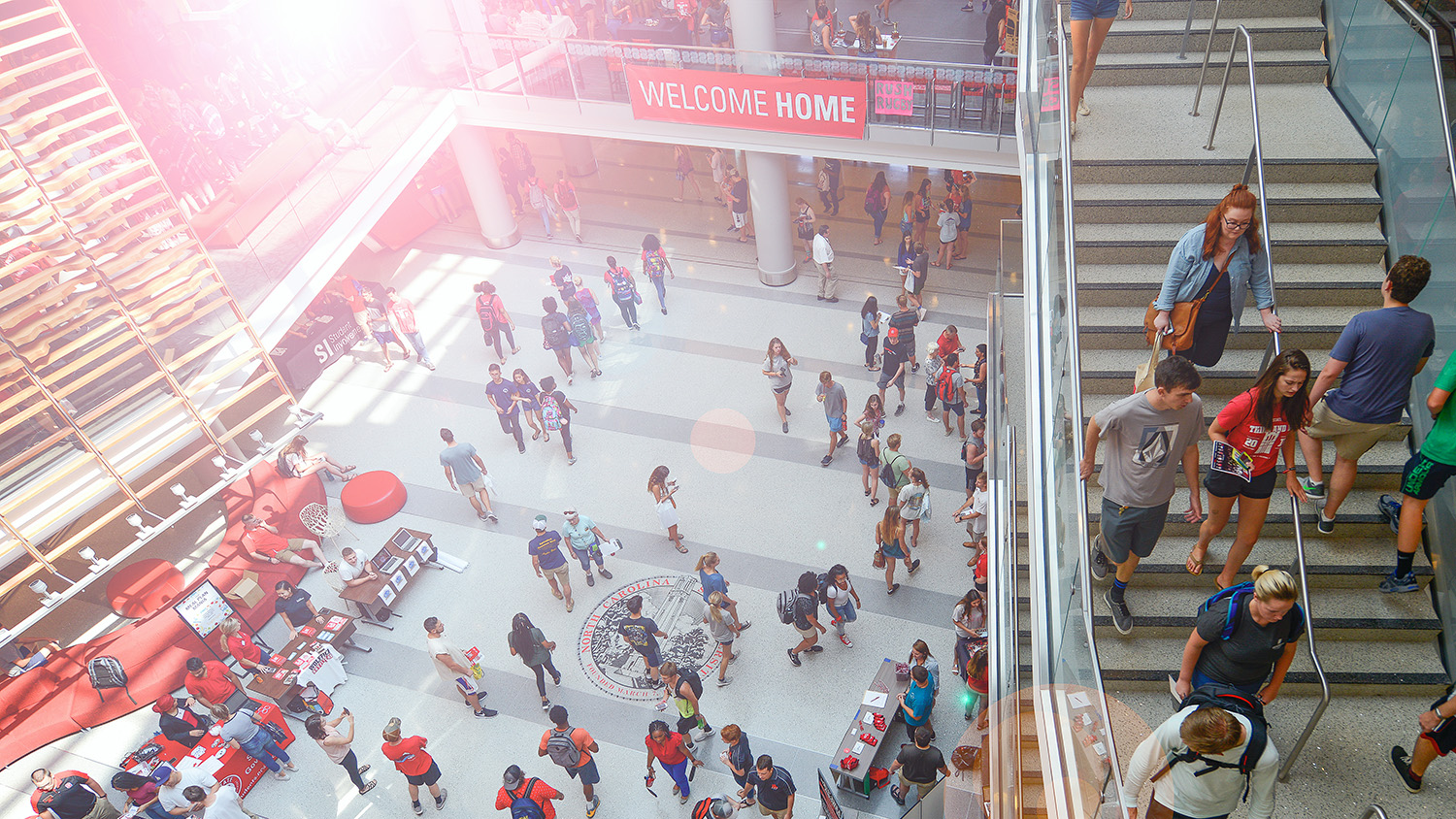 Students walk through Talley Student Union