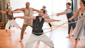 Black Box Dance Theatre dancers rehearse for their Applied Dance + Inspired Mathematics performance