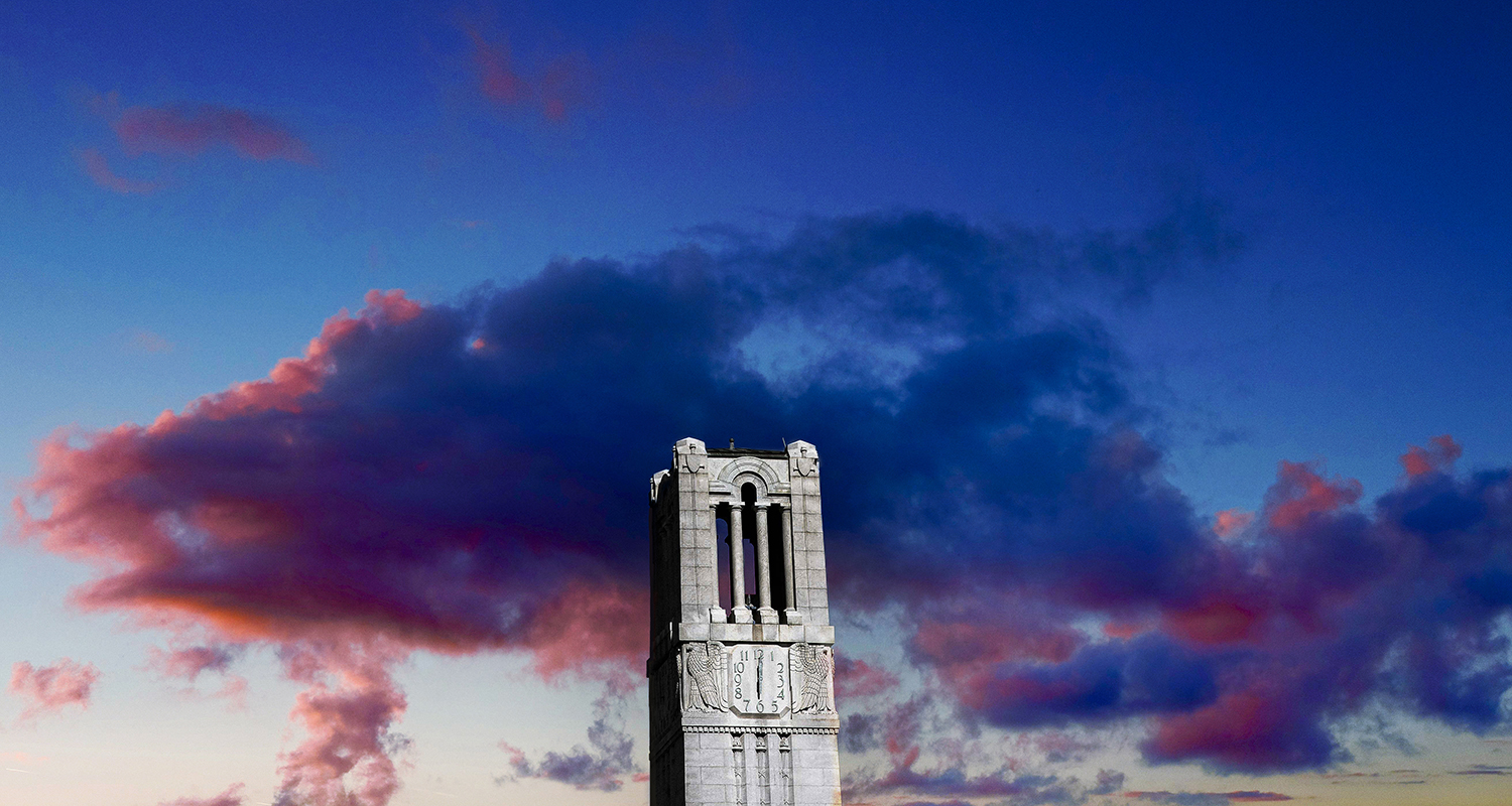 The Belltower at sunset.