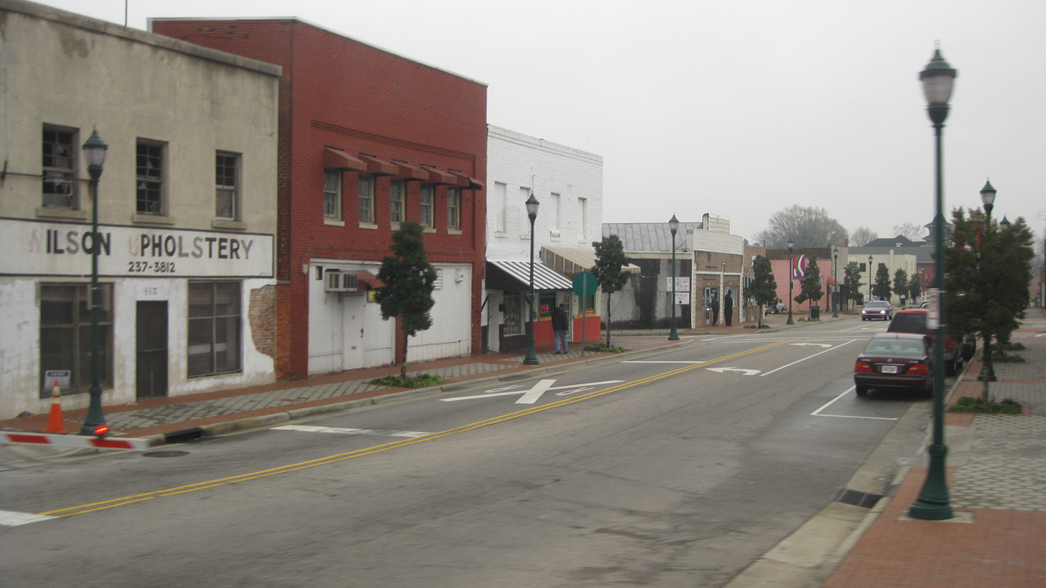 empty street of small town