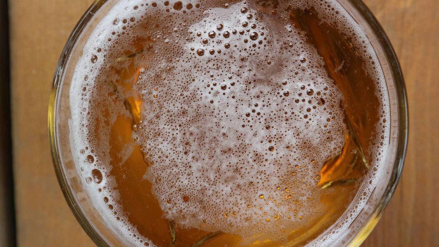 picture of a beer on a table.