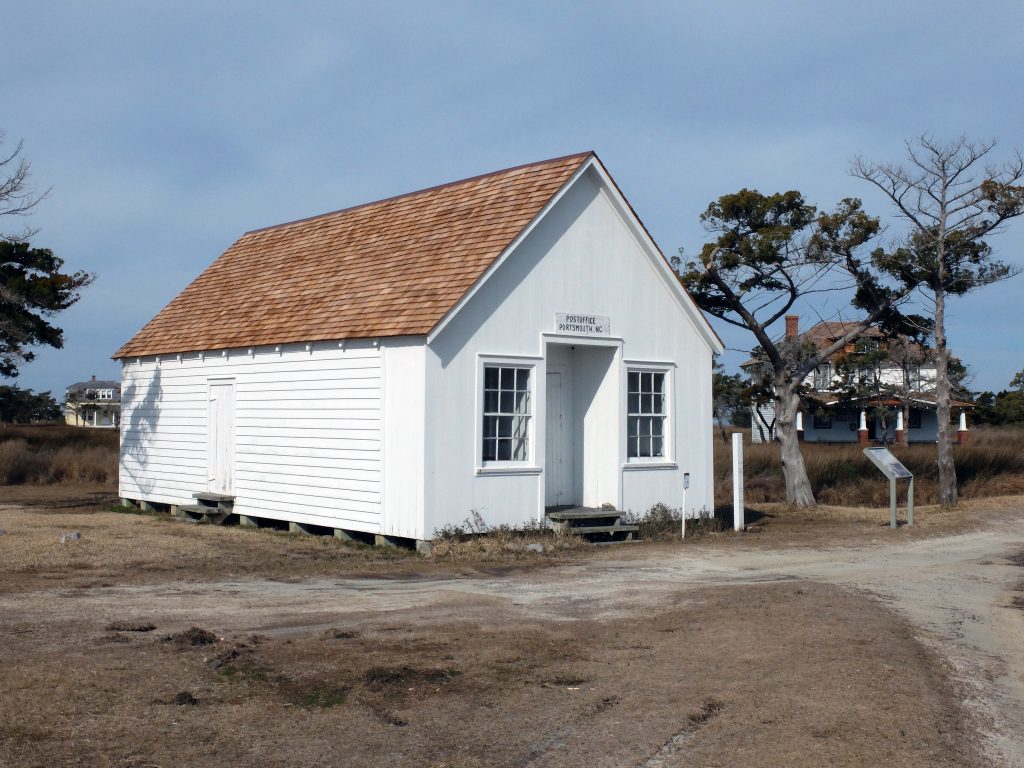 Post office and general store building at Cape Lookout National Seashore
