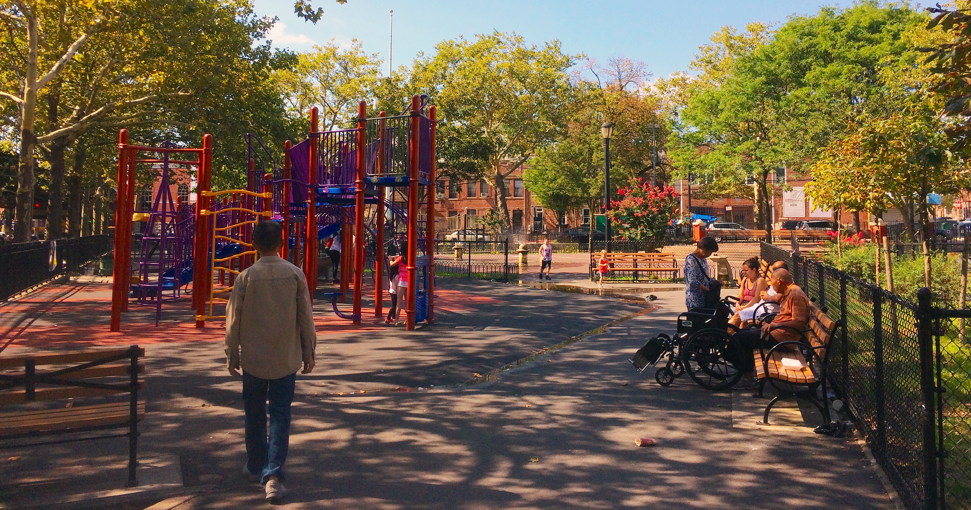 People in a New York City park