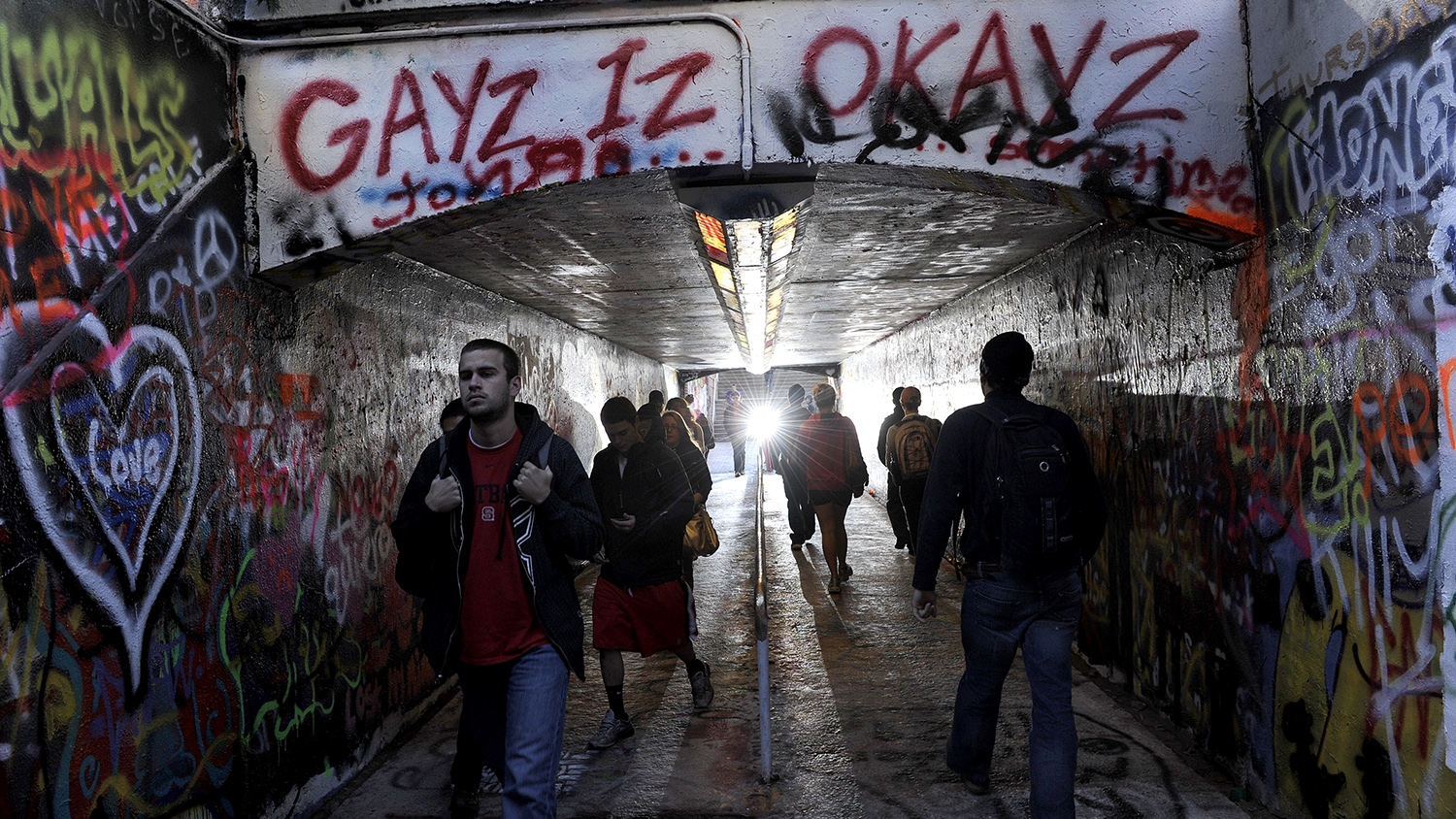 Free Expression Tunnel at NC State.