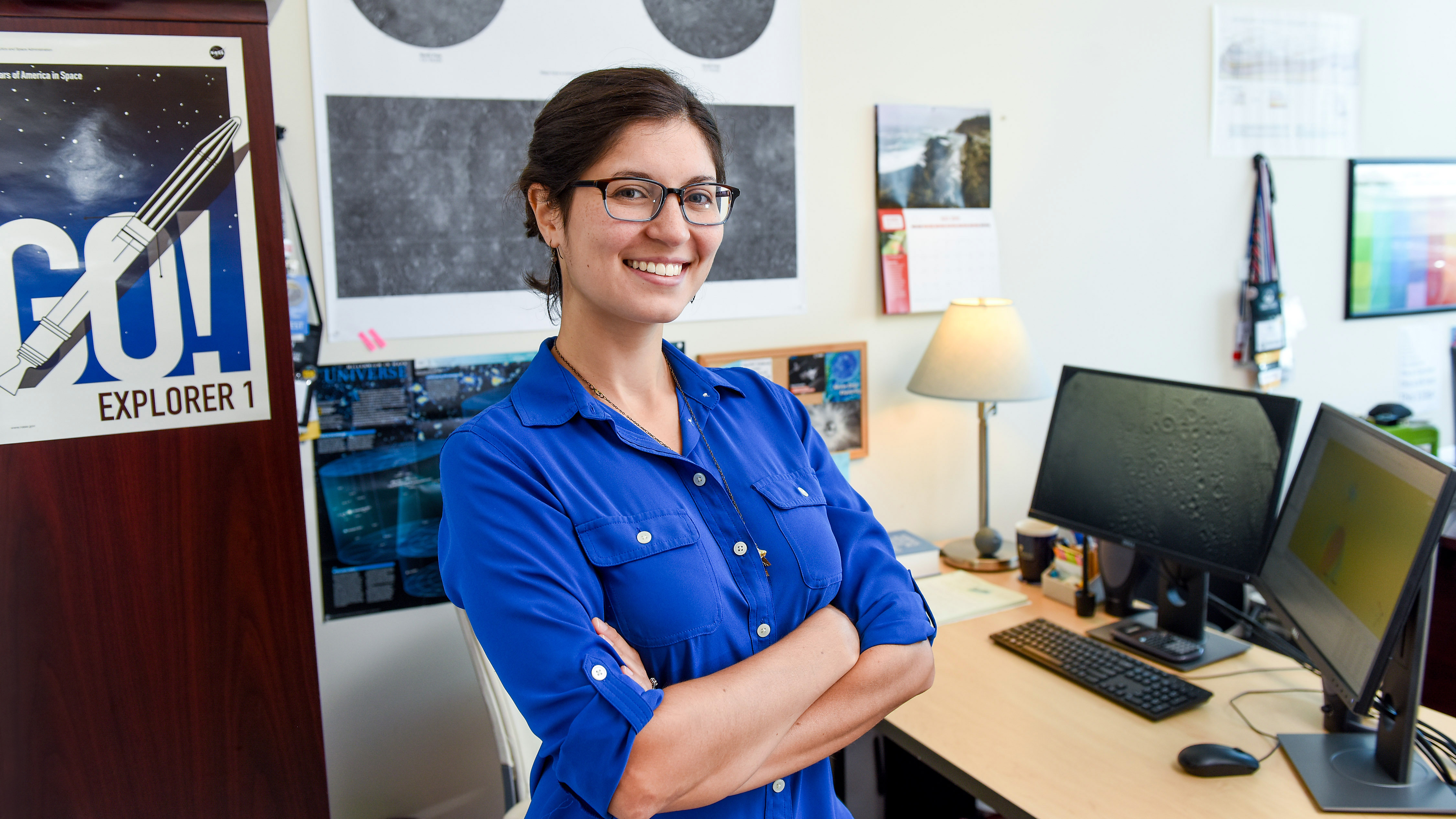 NC State graduate student Mallory Kinczyk in her office on campus.