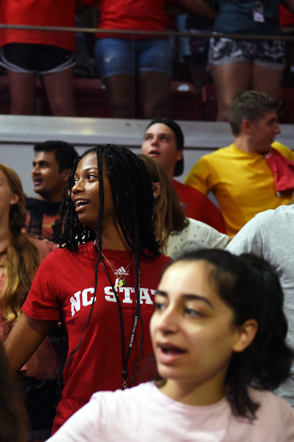 Students sing at convocation in 2019.
