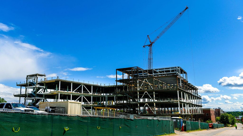 NC State's Plant Sciences Building under construction