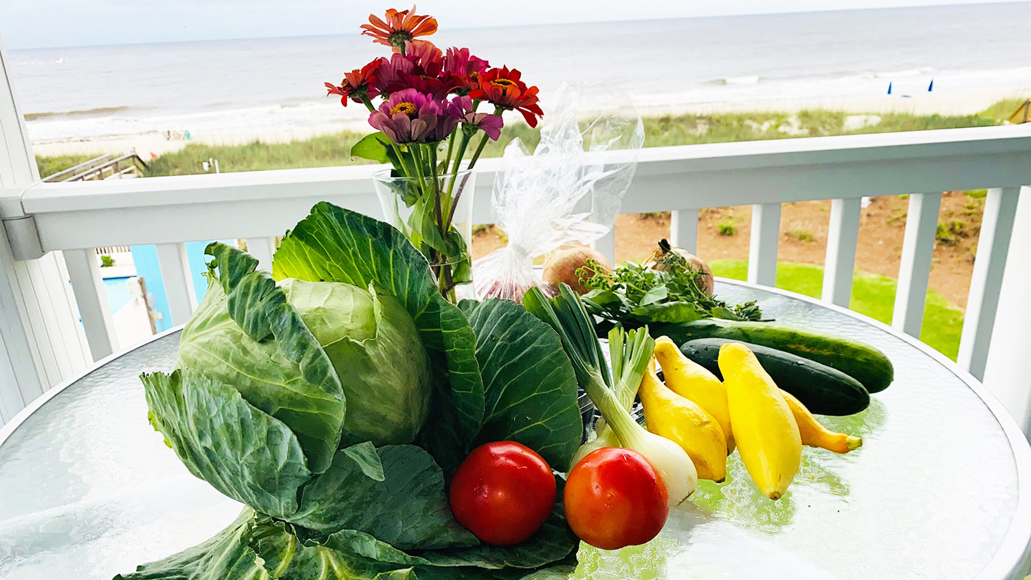 fruits and vegetables on a table