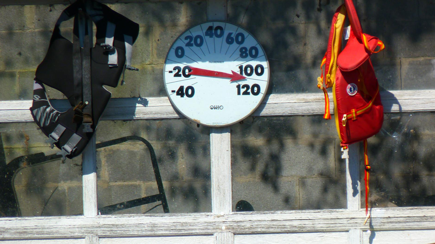 thermometer showing a temperature above 100 degrees fahrenheit