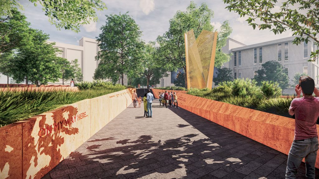 rendering of Freedom Park in Raleigh