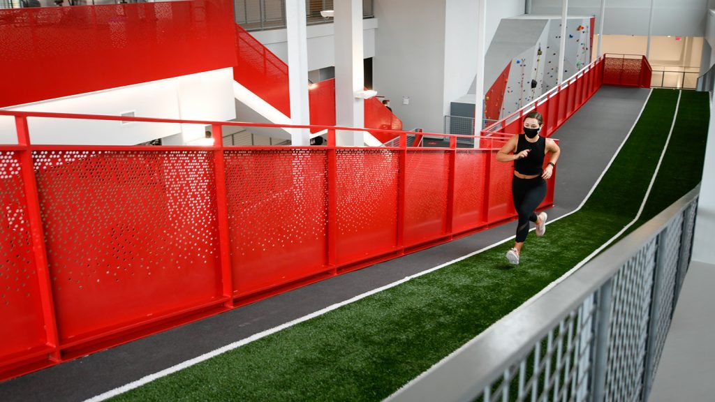 The new Wellness and Recreation Center opened to faculty, staff and students on Monday, October 26, 2020. Photo by Becky Kirkland.