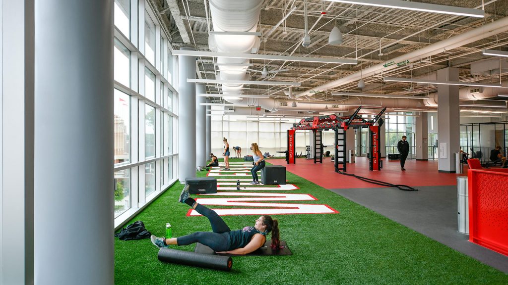 functional training area in new Wellness and Recreation Center