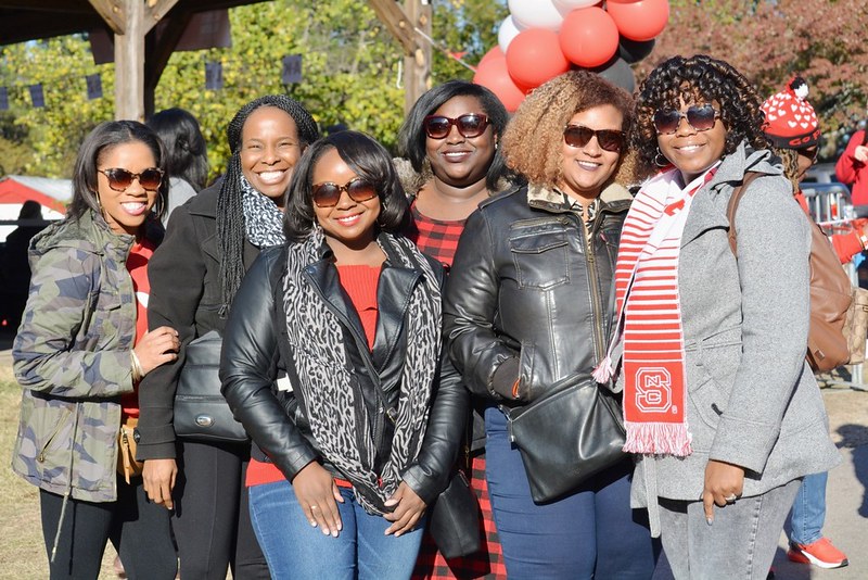 A group of Black alumni at a gathering.