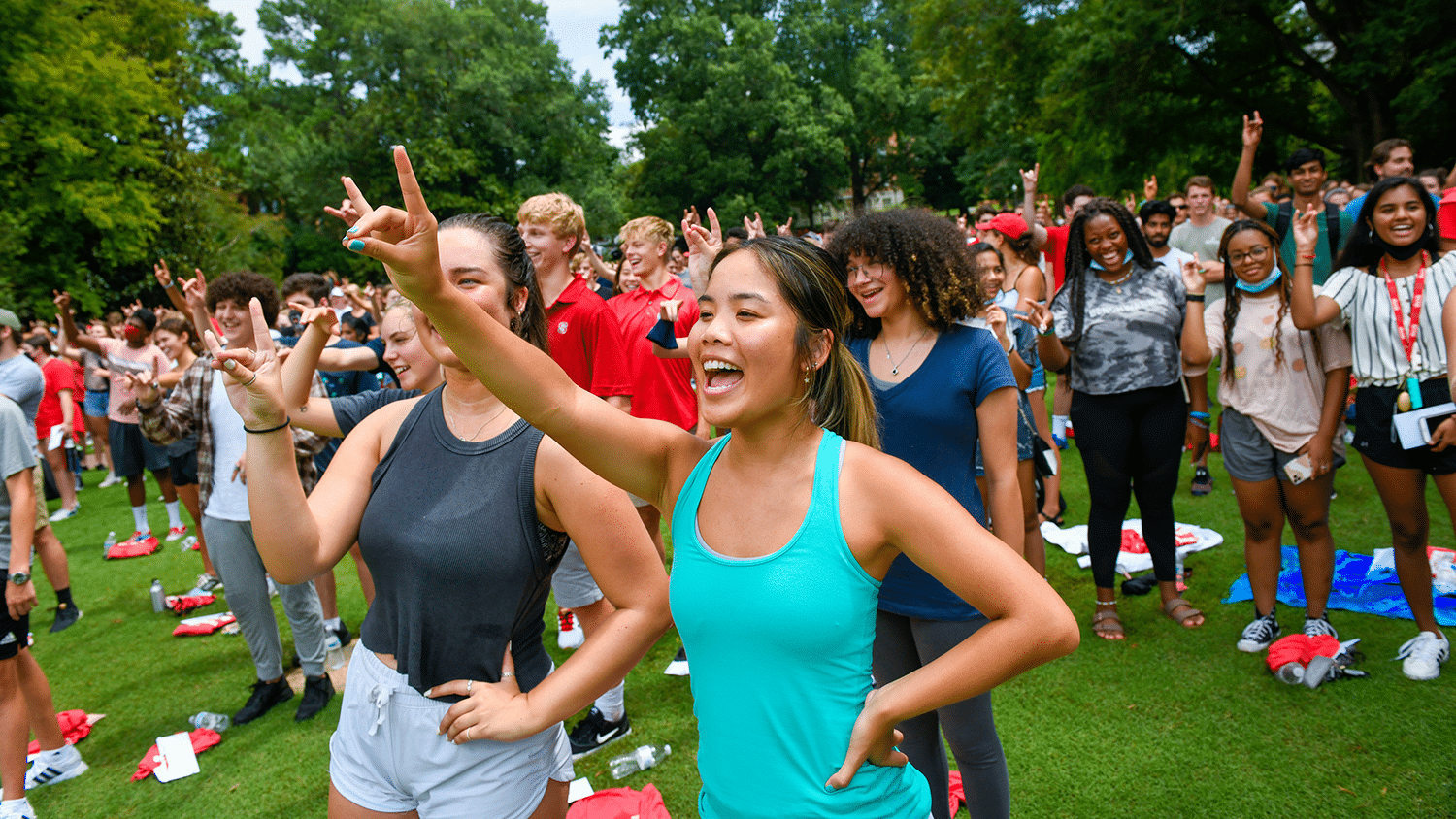 Photo showing diverse students attending Convocation 2021.