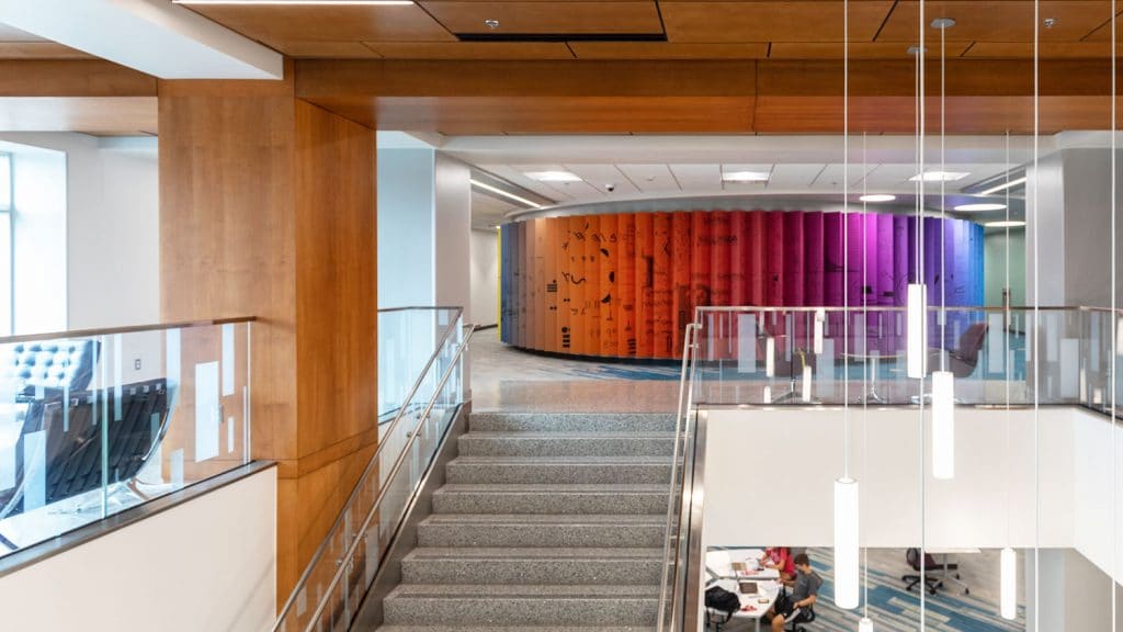 interior of renovated D.H. Hill Jr. Library at NC State