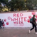 The Free Expression Tunnel painted for Red and White Week.