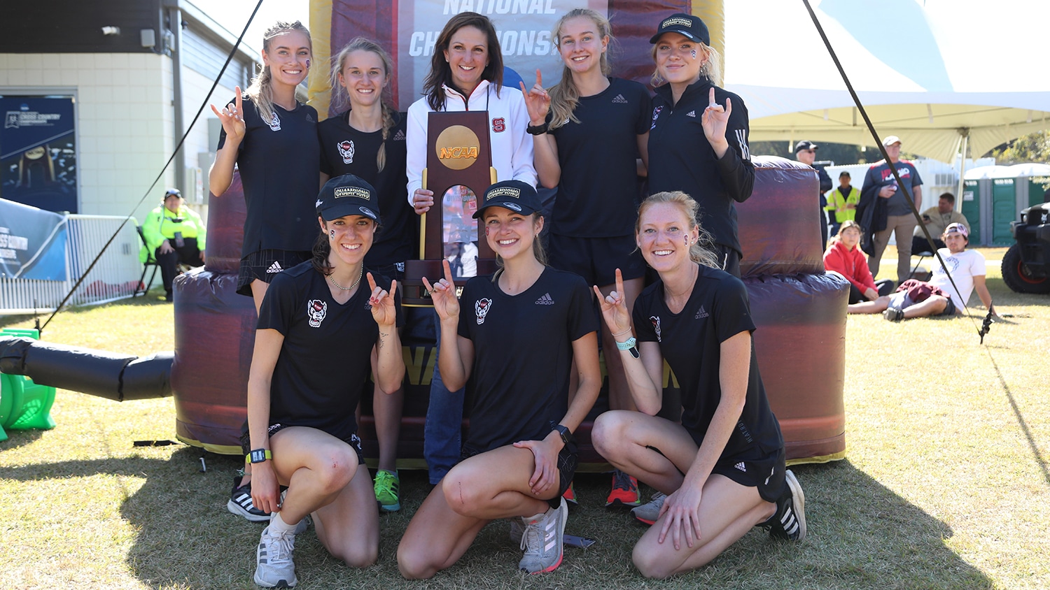 The 2021 NC State women's cross country team wins the NCAA Championship in Tallahassee, Florida.