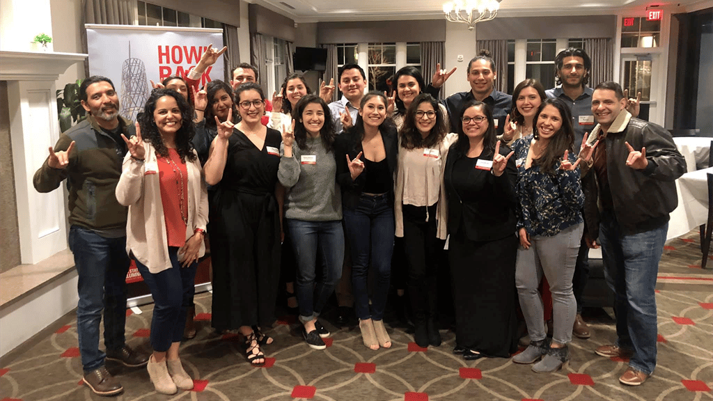 A group portrait of members of NC State's Latinx Alumni Network.