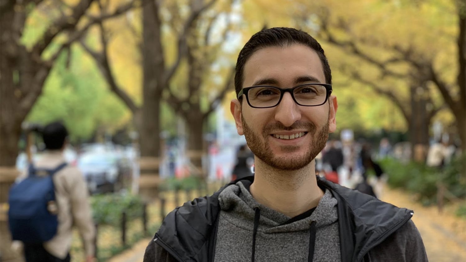 Mohammad Moussa outside his home in San Francisco.